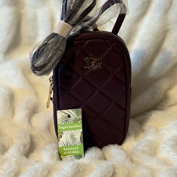 Badgley Mischka Handbags - Badgley Mischka Quilted Purple Mini Bag